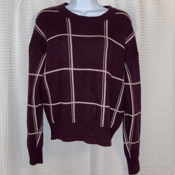 Banana Republic Italian Wool-Blend Women's Sweater, Burgundy, Size S - Picture 1 of 6